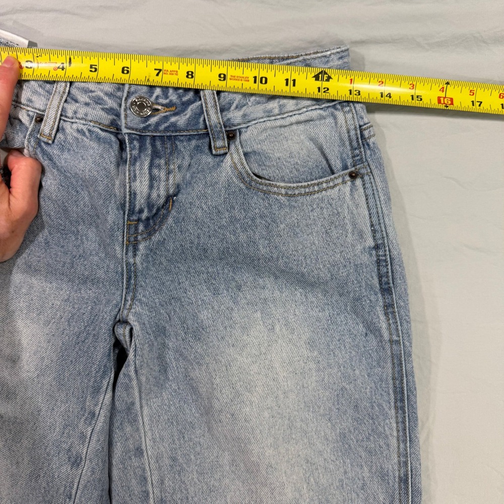 PacSun Casey‎ Low Rise Baggy Jeans Light Wash Distressed Wide Leg Size 23 - Picture 5 of 8